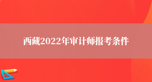 西藏2022年审计师报考条件(图1)