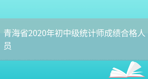 青海省2020年初中级统计师成绩合格人员(图1)