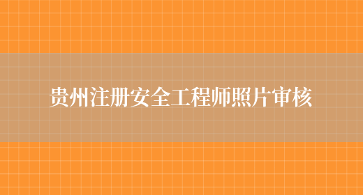 贵州注册安全工程师照片审核(图1)