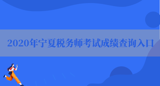 2020年宁夏税务师考试成绩查询入口(图1)